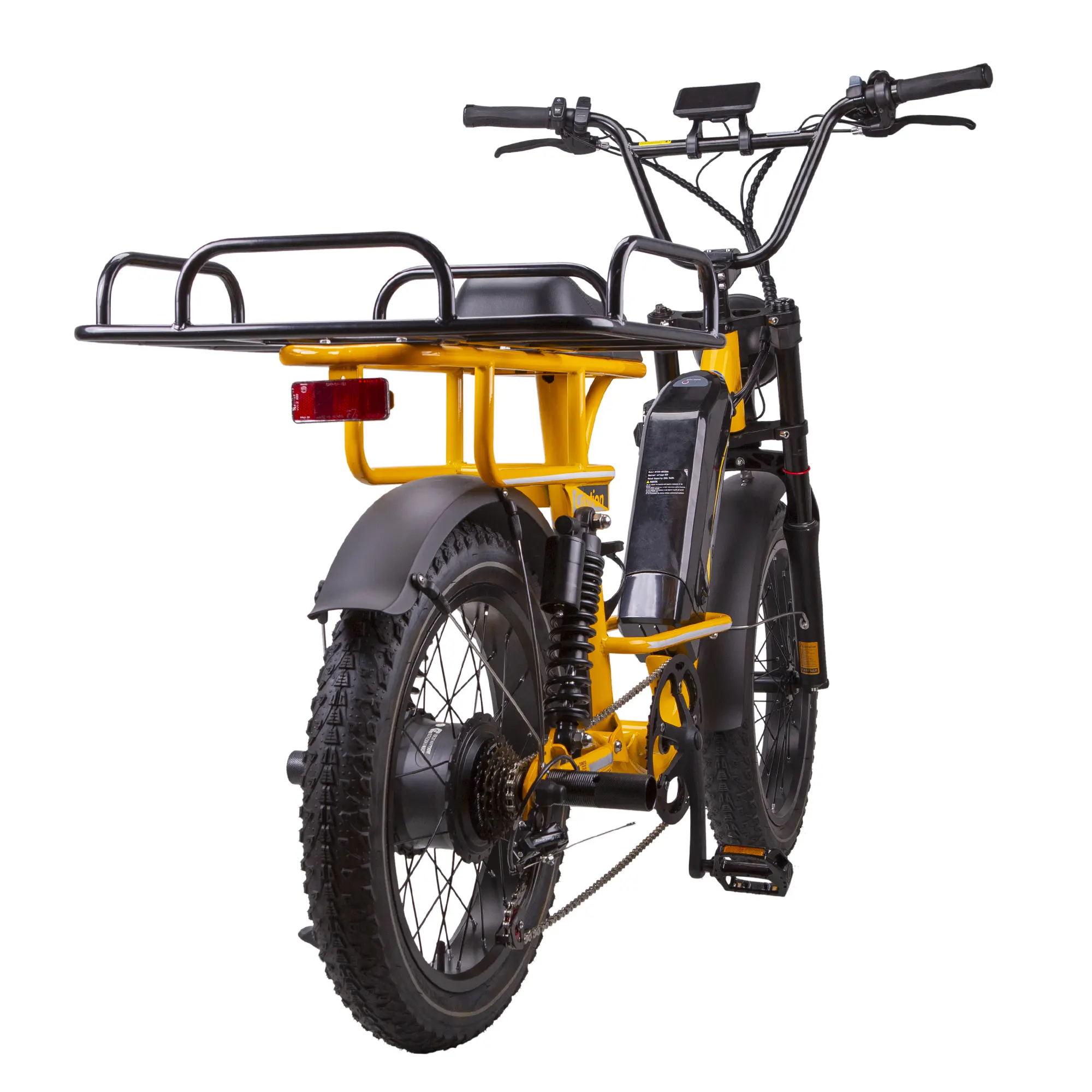 F4 Yellow: 1000W peak motor, 52Nm torque, and a 48V 20A battery