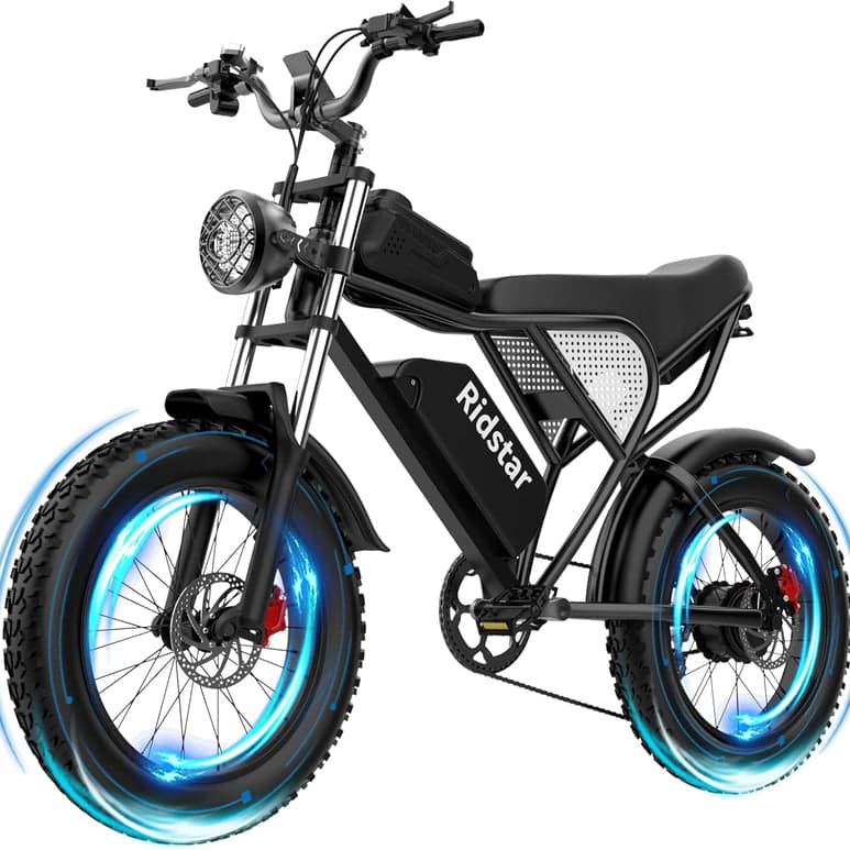 Ridstar® Q20 1500W Fat Tire Electric Bicycle New